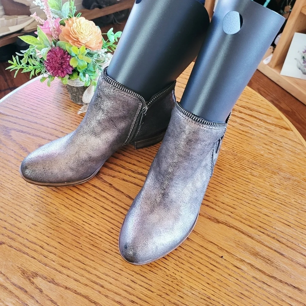 Lucky Brand Charcoal Ankle Booties